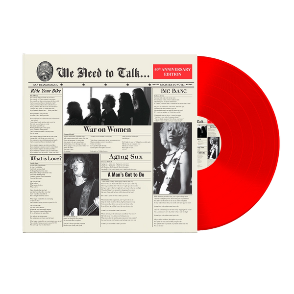 Frightwig - We Need to Talk… album cover with bold feminist punk art